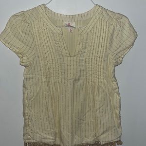 Small tan Julie Brown blouse